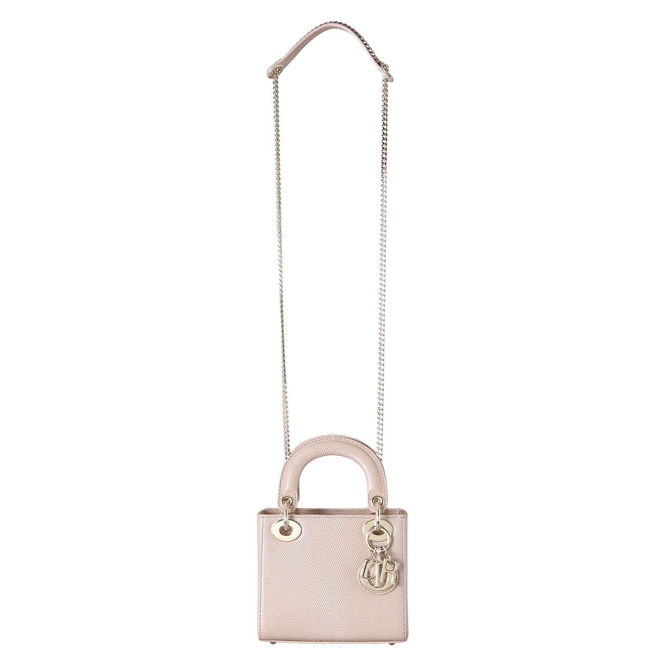 CHRISTIAN DIOR(USED)크리스찬디올 리자드 레이디디올 미니 백
